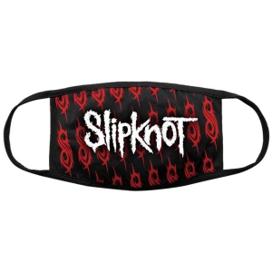 Slipknot - White Logo & Sigils Bl Face Mask in the group MERCHANDISE / Merch / Hårdrock at Bengans Skivbutik AB (5537251)