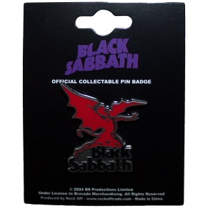 Black Sabbath - Logo & Daemon Pin Badge in the group MERCHANDISE / Merch / Hårdrock at Bengans Skivbutik AB (5537274)