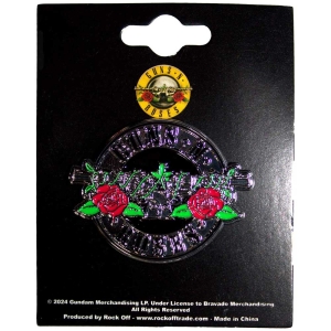 Guns N Roses - Silver Circle Logo Pin Badge in the group MERCHANDISE / Merch / Hårdrock at Bengans Skivbutik AB (5537311)