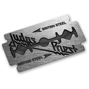 Judas Priest - Bristish Steel Pin Badge in the group MERCHANDISE / Merch / Hårdrock at Bengans Skivbutik AB (5537330)
