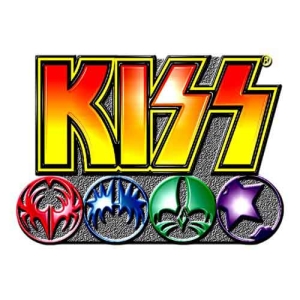 Kiss - Logo & Icons Pin Badge in the group MERCHANDISE / Merch / Hårdrock at Bengans Skivbutik AB (5537338)