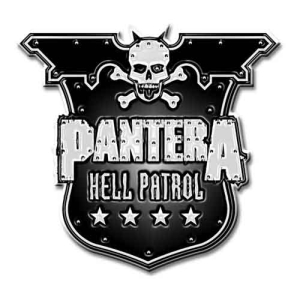 Pantera - Hell Patrol Shield Pin Badge in the group MERCHANDISE / Merch / Hårdrock at Bengans Skivbutik AB (5537381)