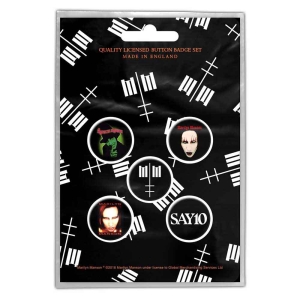 Marilyn Manson - Cross Logo Retail Packed Button Badge in the group MERCHANDISE / Merch / Hårdrock at Bengans Skivbutik AB (5537469)