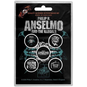 Phil Anselmo & The Illegals - Brain Button Badge Pack in the group MERCHANDISE / Merch / Hårdrock at Bengans Skivbutik AB (5537474)