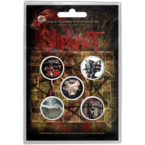 Slipknot - Albums Button Badge Pack in the group MERCHANDISE / Merch / Hårdrock at Bengans Skivbutik AB (5537480)