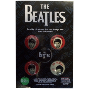 The Beatles - Vintage Portrait Button Badge Pack in the group MERCHANDISE / Merch / Pop-Rock at Bengans Skivbutik AB (5537483)