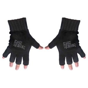 Iron Maiden - Logo Fingerless Gloves in the group MERCHANDISE / Merch / Hårdrock at Bengans Skivbutik AB (5537584)