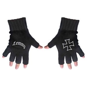 Lemmy - Logo & Iron Cross Fingerless Gloves in the group MERCHANDISE / Merch / Hårdrock at Bengans Skivbutik AB (5537585)