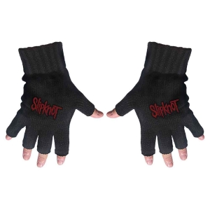 Slipknot - Logo Fingerless Gloves in the group MERCHANDISE / Merch / Hårdrock at Bengans Skivbutik AB (5537590)