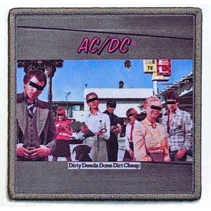 Ac/Dc - Dirty Deeds Done Dirt Cheap Printed Patc in the group MERCH / Minsishops-merch / Ac/Dc at Bengans Skivbutik AB (5537644)