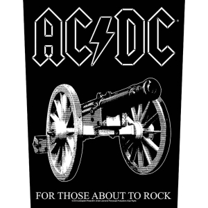 Ac/Dc - For Those About To Rock Back Patch in the group MERCH / Minsishops-merch / Ac/Dc at Bengans Skivbutik AB (5537676)