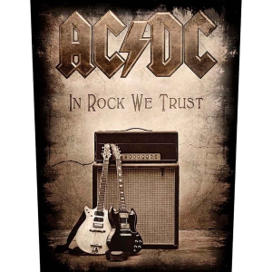 Ac/Dc - In Rock We Trust Back Patch in the group MERCH / Minsishops-merch / Ac/Dc at Bengans Skivbutik AB (5537678)