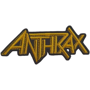 Anthrax - Yellow Logo Woven Patch in the group MERCHANDISE at Bengans Skivbutik AB (5537712)