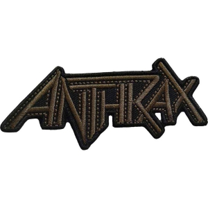Anthrax - Brown Logo Woven Patch in the group MERCHANDISE at Bengans Skivbutik AB (5537713)