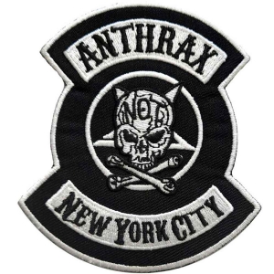 Anthrax - Nyc Woven Patch in the group MERCHANDISE / Merch / Hårdrock at Bengans Skivbutik AB (5537721)
