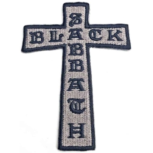 Black Sabbath - Cross Woven Patch in the group MERCHANDISE / Merch / Hårdrock at Bengans Skivbutik AB (5537748)