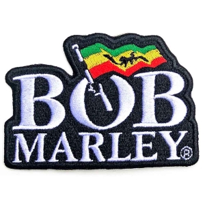 Bob Marley - Logo Woven Patch in the group MERCHANDISE / Merch / Reggae at Bengans Skivbutik AB (5537772)
