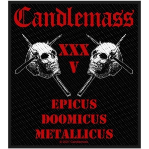 Candlemass - Epicus 35Th Anniversary Standard Patch in the group MERCHANDISE / Merch / Hårdrock at Bengans Skivbutik AB (5537786)