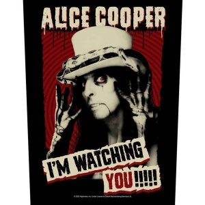 Alice Cooper - I'm watching you Standard Patch in the group MERCHANDISE / Merch / Hårdrock at Bengans Skivbutik AB (5537828)
