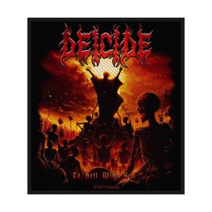 Deicide - To Hell With God Standard Patch in the group MERCHANDISE / Merch / Hårdrock at Bengans Skivbutik AB (5537834)