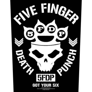 Five Finger Death Punch - Got Your Six Back Patch in the group MERCHANDISE / Merch / Hårdrock at Bengans Skivbutik AB (5537865)