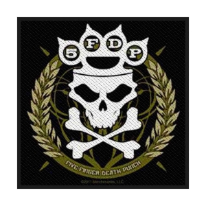 Five Finger Death Punch - Knuckles Crown Standard Patch in the group MERCHANDISE / Merch / Hårdrock at Bengans Skivbutik AB (5537867)