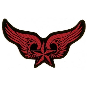 Generic - Winged Nautical Star Standard Patch in the group OTHER / MK Export CDON Merch at Bengans Skivbutik AB (5537886)