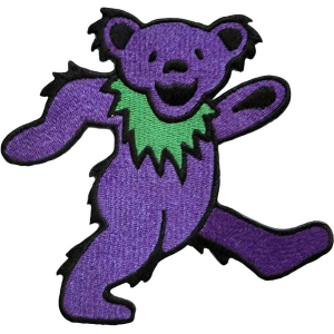 Grateful Dead - Purple Dancing Bear Woven Patch in the group MERCHANDISE / Merch / Pop-Rock at Bengans Skivbutik AB (5537921)