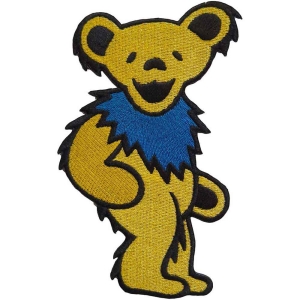 Grateful Dead - Yellow Dancing Bear Woven Patch in the group MERCHANDISE / Merch / Pop-Rock at Bengans Skivbutik AB (5537922)
