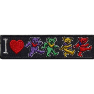 Grateful Dead - I Love Bears Woven Patch in the group MERCHANDISE / Merch / Pop-Rock at Bengans Skivbutik AB (5537923)
