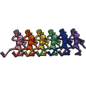 Grateful Dead - Dancing Skeletons Woven Patch in the group MERCHANDISE / Merch / Pop-Rock at Bengans Skivbutik AB (5537928)