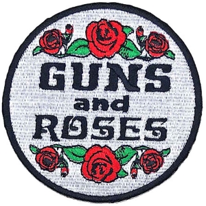 Guns N Roses - Roses Woven Patch in the group MERCHANDISE / Merch / Hårdrock at Bengans Skivbutik AB (5537940)