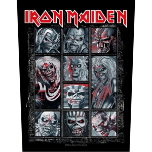 Iron Maiden - 10 Eddies Back Patch in the group MERCHANDISE / Merch / Hårdrock at Bengans Skivbutik AB (5537984)