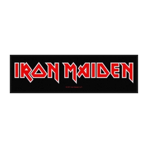 Iron Maiden - Logo Retail Packaged Super Strip Patch in the group MERCHANDISE / Merch / Hårdrock at Bengans Skivbutik AB (5538006)