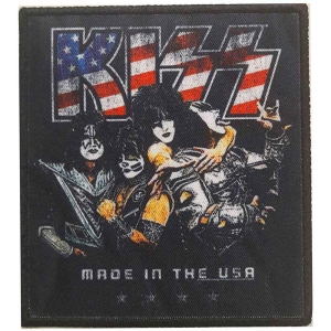 Kiss - Made In The Usa Printed Patch in the group MERCHANDISE / Merch / Hårdrock at Bengans Skivbutik AB (5538050)