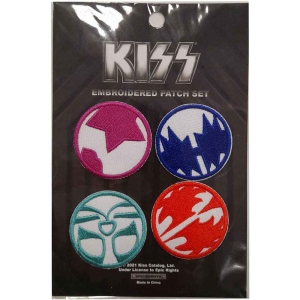Kiss - Mini Icons Woven Patch in the group MERCHANDISE / Merch / Hårdrock at Bengans Skivbutik AB (5538053)