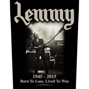 Lemmy - Lived To Win Back Patch in the group MERCHANDISE / Merch / Hårdrock at Bengans Skivbutik AB (5538081)