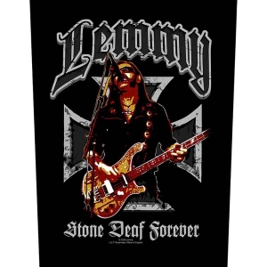 Lemmy - Stone Deaf Back Patch in the group MERCHANDISE / Merch / Hårdrock at Bengans Skivbutik AB (5538082)