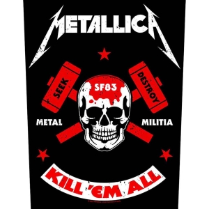 Metallica - Metal Militia Back Patch in the group MERCHANDISE / Merch / Hårdrock at Bengans Skivbutik AB (5538133)