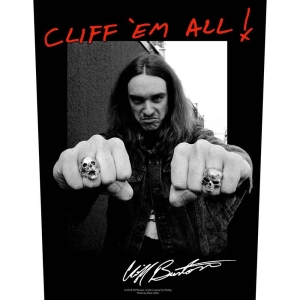 Metallica - Cliff 'Em All! Back Patch in the group MERCHANDISE / Merch / Hårdrock at Bengans Skivbutik AB (5538139)