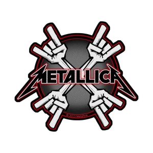Metallica - Metal Horns Standard Patch in the group MERCHANDISE / Merch / Hårdrock at Bengans Skivbutik AB (5538147)