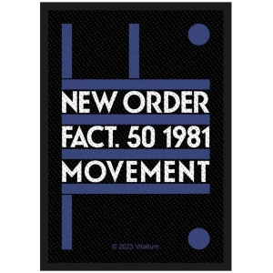 New Order - Fact 50 Standard Patch in the group MERCHANDISE / Merch / Pop-Rock at Bengans Skivbutik AB (5538215)