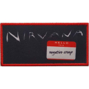 Nirvana - Negative Creep Printed Patch in the group MERCHANDISE / Merch / Hårdrock at Bengans Skivbutik AB (5538218)