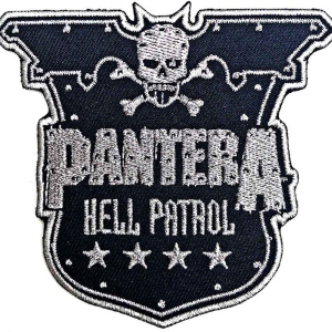 Pantera - Hell Patrol Woven Patch in the group MERCHANDISE / Merch / Hårdrock at Bengans Skivbutik AB (5538245)