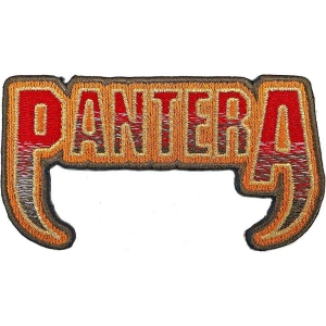 Pantera - Fangs Logo Woven Patch in the group MERCHANDISE / Merch / Hårdrock at Bengans Skivbutik AB (5538246)