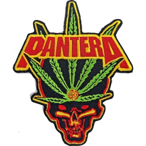 Pantera - Leaf Skull Woven Patch in the group MERCHANDISE / Merch / Hårdrock at Bengans Skivbutik AB (5538247)