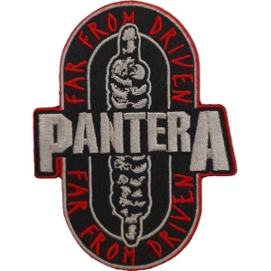 Pantera - Far From Woven Patch in the group MERCHANDISE / Merch / Hårdrock at Bengans Skivbutik AB (5538250)