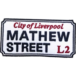 Rock Off - Mathew Street Liverpool Sign Woven Patch in the group OTHER / MK Test 7 at Bengans Skivbutik AB (5538346)