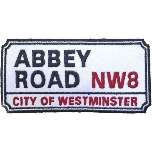 Rock Off - Abbey Road Nw London Sign Woven Patch in the group OTHER / MK Export CDON Merch at Bengans Skivbutik AB (5538349)
