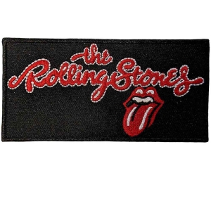 Rolling Stones - Script Logo Woven Patch in the group MERCHANDISE / Merch / Pop-Rock at Bengans Skivbutik AB (5538361)